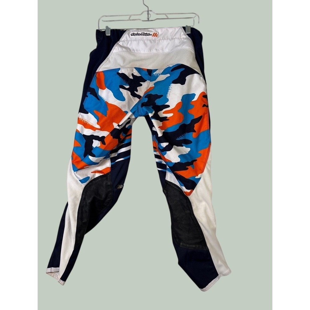 Troy Lee Designs GP Motocross Pants Blue Orange Camo Adult Size 32 207982